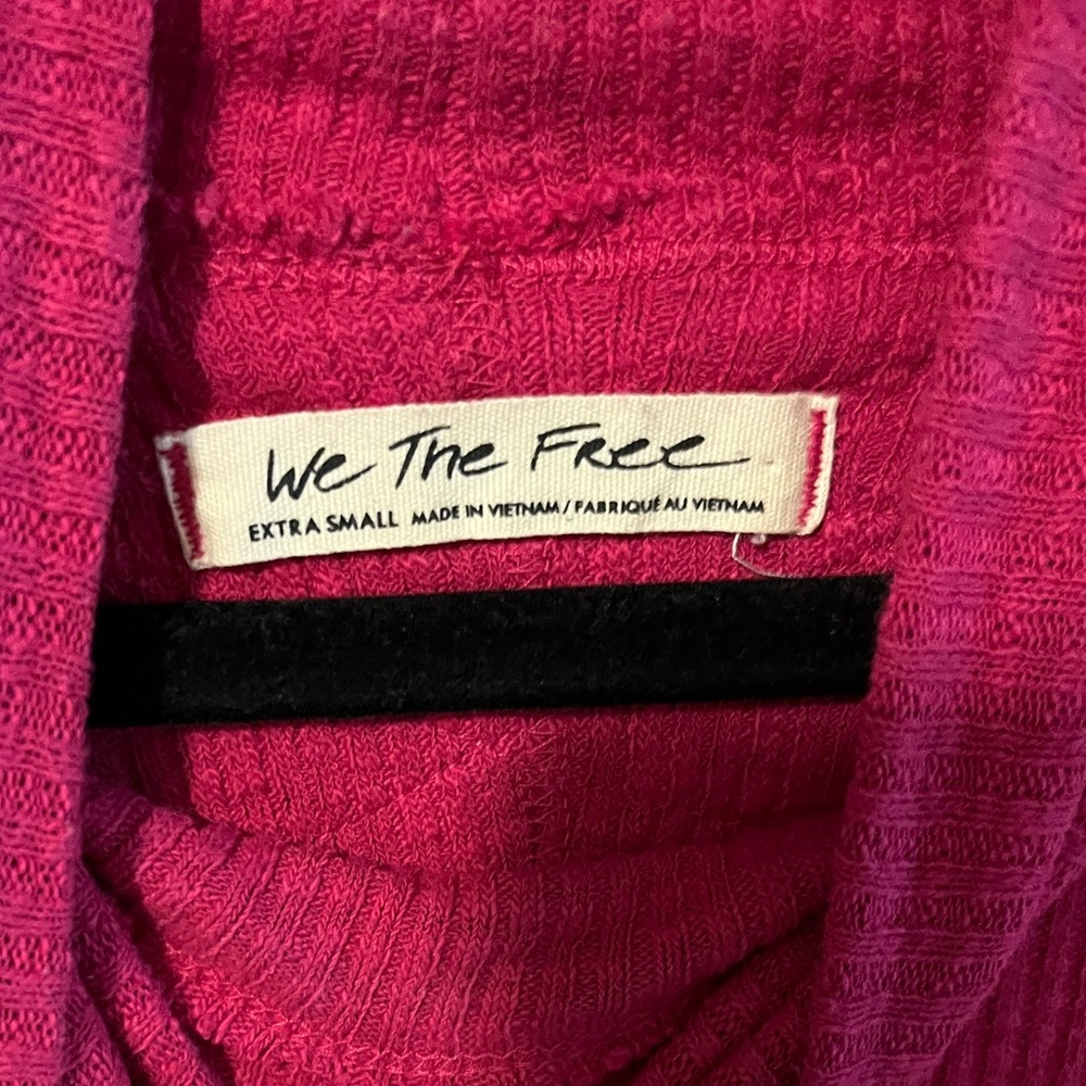 We The Free Raspberry Cowl Neck Sweater - Picture 3 of 7
